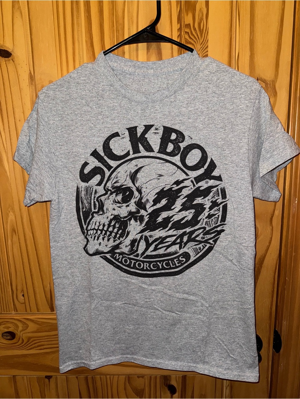 Gray Graphic Motorcycle Tee